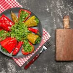 Как приготовить Салат “Полба с баклажаном и томатом”.